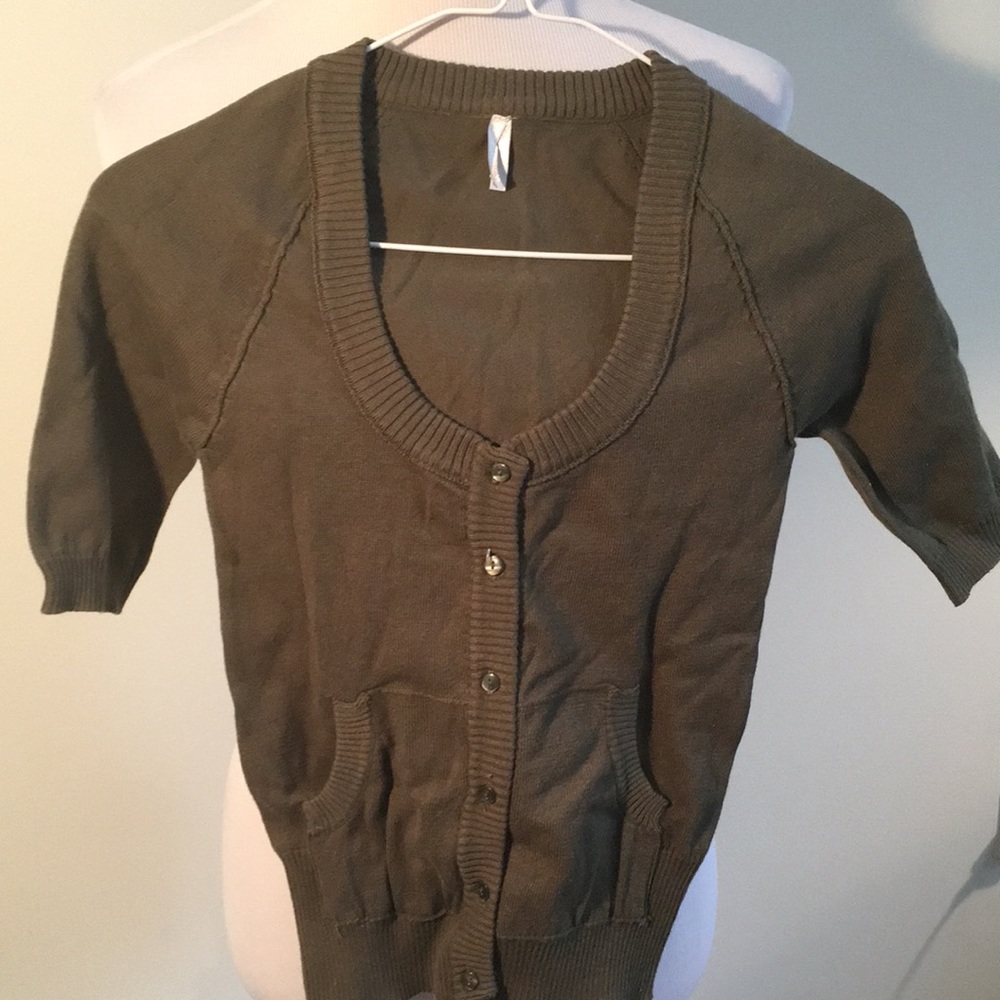 Max Rave Green cardigan for women